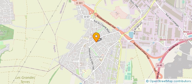 localisation de l'entreprise BOREL RIVIERE RESTAURATION à CORBAS