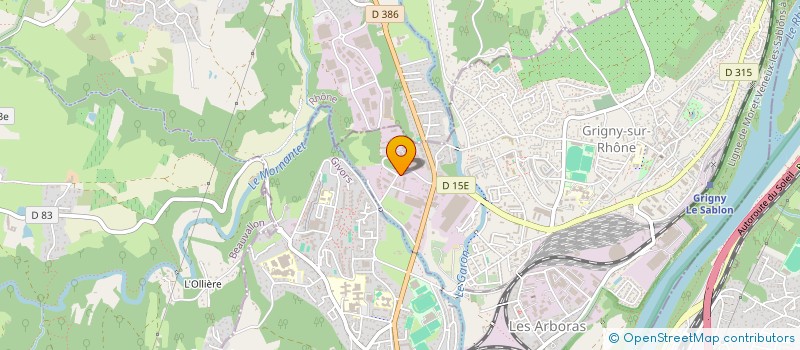 localisation de l'entreprise BOREL SOLUTIONS  GRIGNY-SUR-RHONE