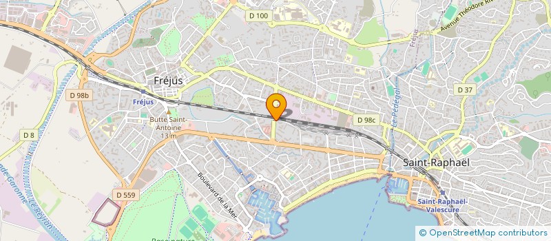localisation de l'entreprise BOREVA à FREJUS