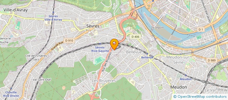 localisation de l'entreprise BOREX à SEVRES