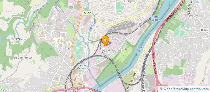 localisation de l'entreprise BORFLEX RHONE ALPES  GRIGNY