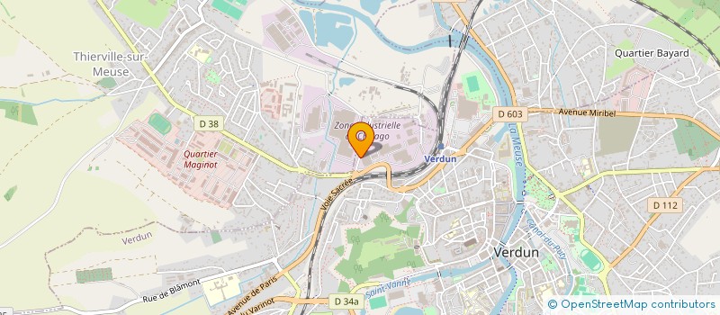 localisation de l'entreprise BORFLEX VERDUN à VERDUN
