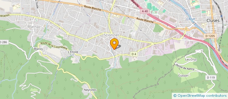 localisation de l'entreprise BORFOR à SCIONZIER