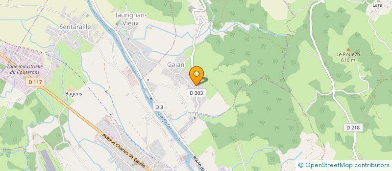 localisation de l'entreprise BORGES CLIM&ELEC à GAJAN