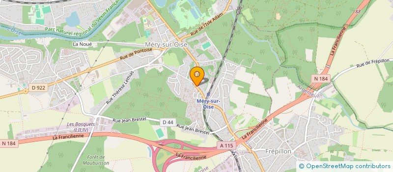 localisation de l'entreprise BORGES ENTREPRISE  MERY-SUR-OISE