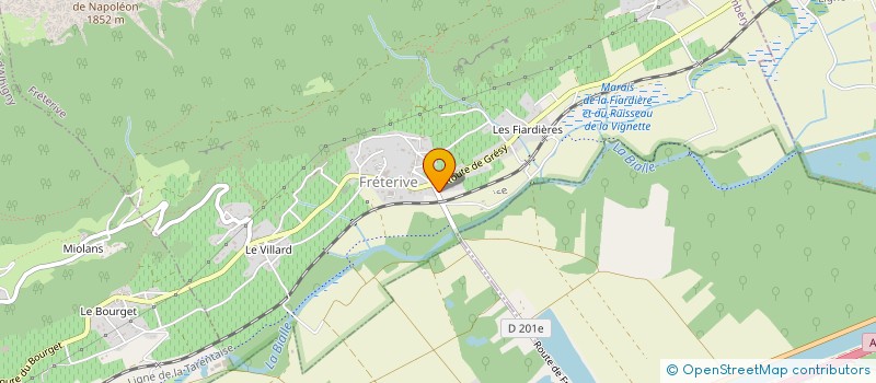 localisation de l'entreprise BORGHI-SOFRAM à SAINT PIERRE D'ALBIGNY