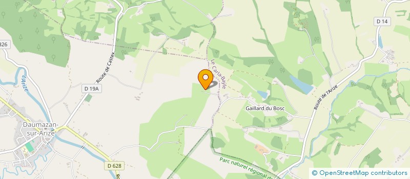 localisation de l'entreprise BORGHINI à DAUMAZAN-SUR-ARIZE