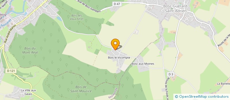 localisation de l'entreprise BORGNE FV IMMOBILIER  MONTVILLE