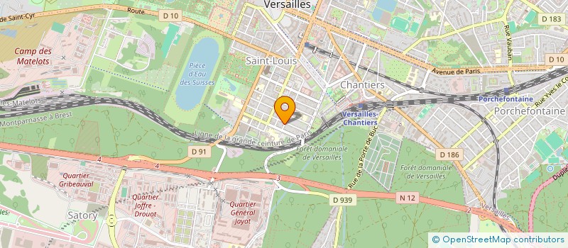 localisation de l'entreprise BORGNIS CONSEIL à VERSAILLES