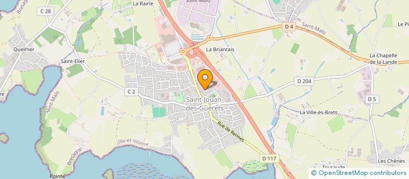 localisation de l'entreprise BORGO-PAVAGE  SAINT-JOUAN-DES-GUERETS