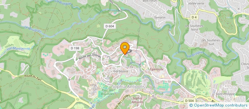 localisation de l'entreprise BORGO - STE DEVOTE  VALBONNE