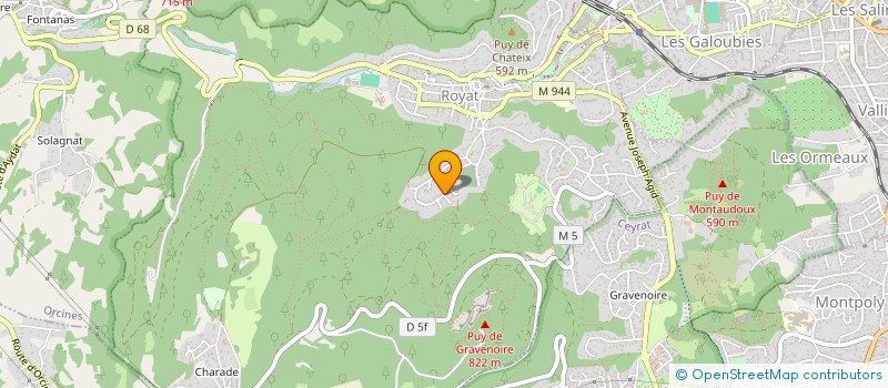 localisation de l'entreprise BORI  ROYAT