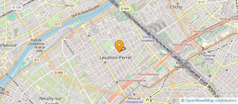 localisation de l'entreprise BORIAS à LEVALLOIS-PERRET