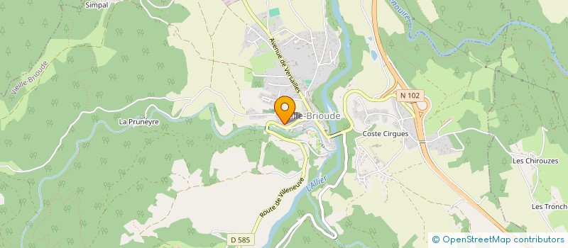 localisation de l'entreprise BORIE  VIEILLE-BRIOUDE