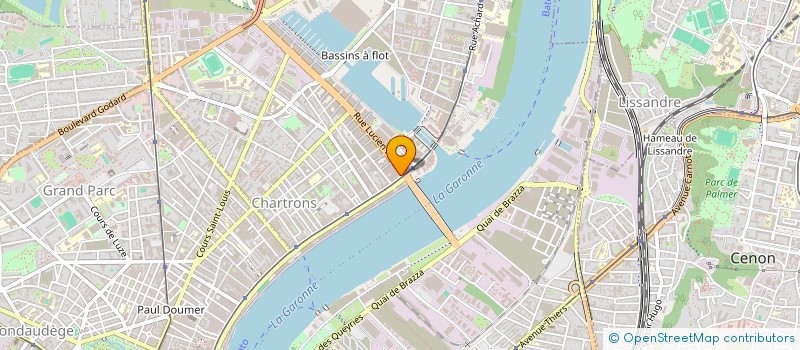 localisation de l'entreprise BORIE MANOUX à BORDEAUX