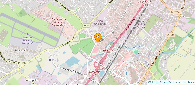 localisation de l'entreprise BORIE PNEUMATIQUES ET SERVICES à TOULOUSE