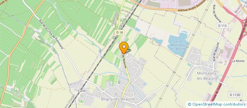 localisation de l'entreprise BORIES BERNARD  BLIGNY-LES-BEAUNE