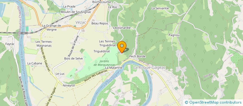 localisation de l'entreprise BORIETTA CONCEPT à VEZAC