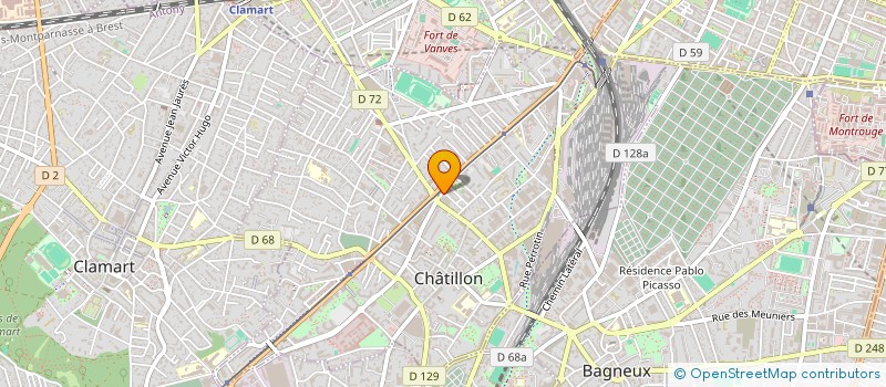 localisation de l'entreprise BORIMMO à CHATILLON