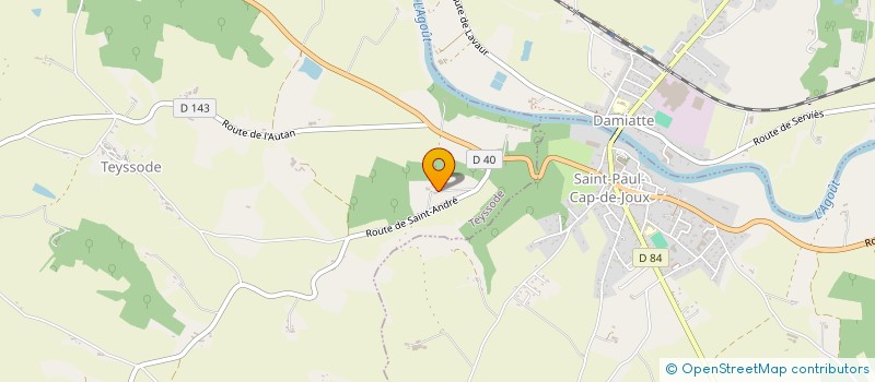 localisation de l'entreprise BORIO DEL BOSC  TEYSSODE