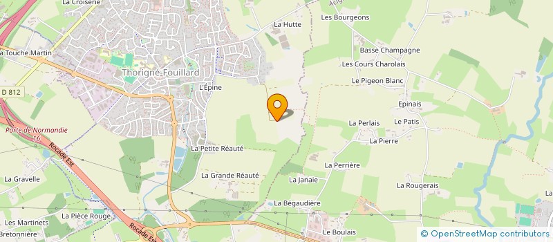 localisation de l'entreprise BORIS ATELIER BOIS  THORIGNE-FOUILLARD