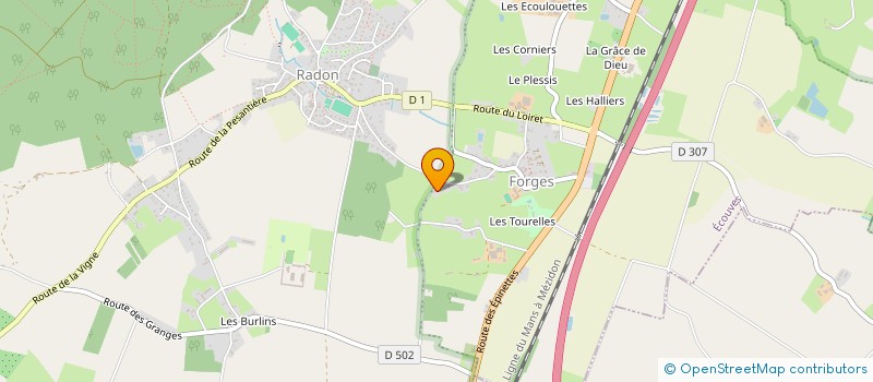 localisation de l'entreprise BORIS BOISTIERE à ECOUVES