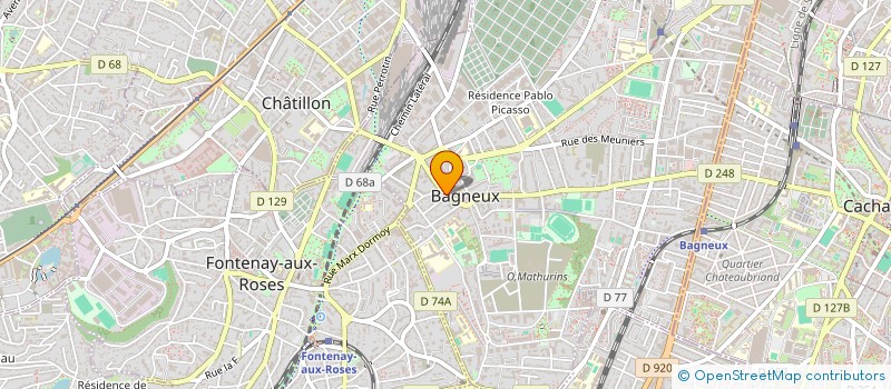 localisation de l'entreprise BORIS DEMAY FLEURISTE à BAGNEUX