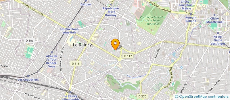 localisation de l'entreprise BORIS & JACOB HOLDING  LE RAINCY