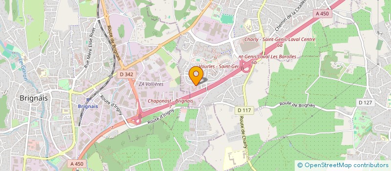 localisation de l'entreprise BORIS LAURENT INVESTISSEMENT à SAINT-GENIS-LAVAL