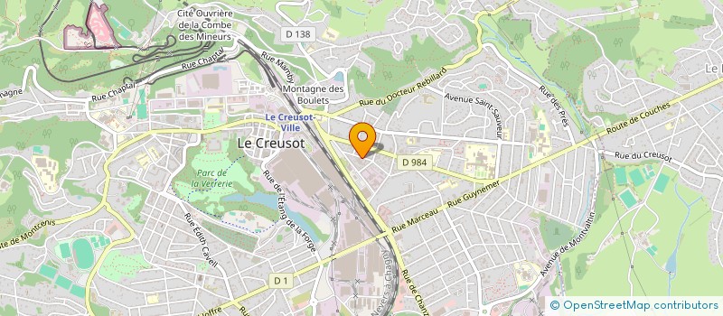 localisation de l'entreprise BORIS PIECES AUTO à LE CREUSOT