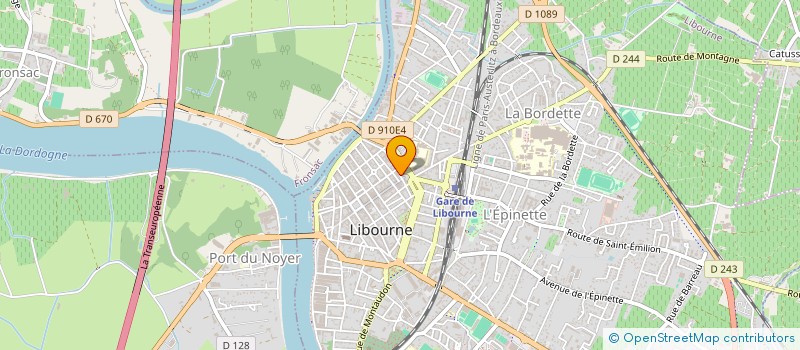 localisation de l'entreprise BORJAR SNC  LIBOURNE