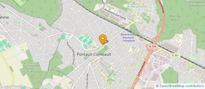 localisation de l'entreprise BORJI EXPERTISE COMPTABLE à PONTAULT-COMBAULT