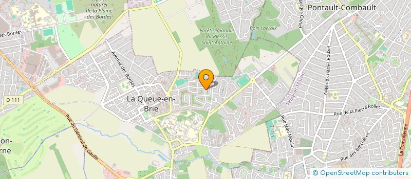 localisation de l'entreprise BORJINVEST  LA QUEUE-EN-BRIE