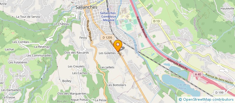 localisation de l'entreprise BORLY-AUTOMOBILES  SALLANCHES