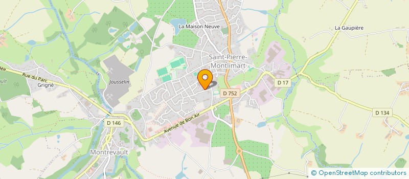 localisation de l'entreprise BORN'ALEC à MONTREVAULT-SUR-EVRE