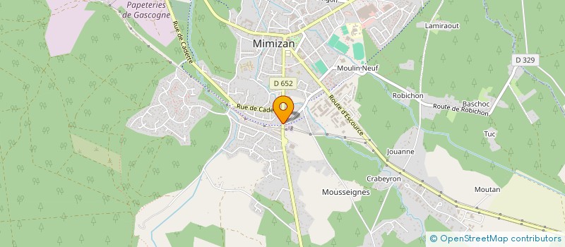 localisation de l'entreprise BORN PEINTURE  MIMIZAN