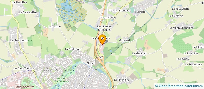 localisation de l'entreprise BORN SCENOGRAPHIE-SIGNALETIQUE  CARQUEFOU