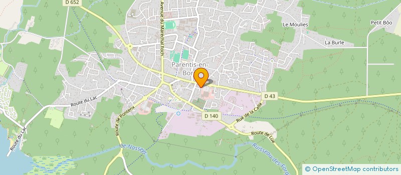 localisation de l'entreprise BORN TO MOOVE  PARENTIS-EN-BORN