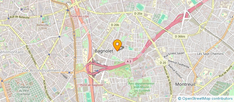 localisation de l'entreprise BORN TO RUN  BAGNOLET