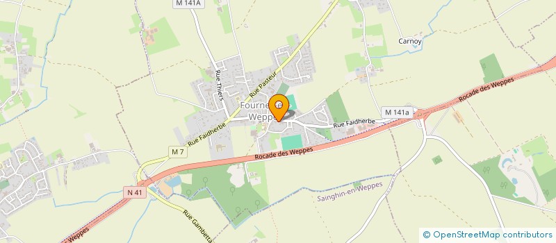 localisation de l'entreprise BORN TO RUN  FOURNES-EN-WEPPES