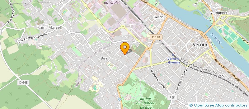 localisation de l'entreprise BORNAPART  VERNON