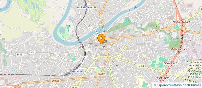 localisation de l'entreprise BORNARD à ALBI