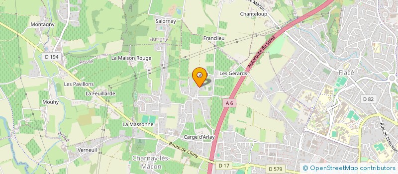 localisation de l'entreprise BORNARD CHAPUIS à CHARNAY-LES-MACON