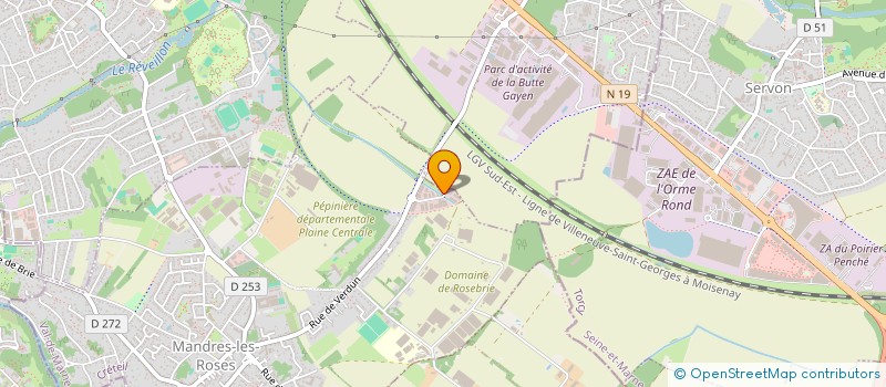 localisation de l'entreprise BORNE CONCEPT  PERIGNY SUR YERRES