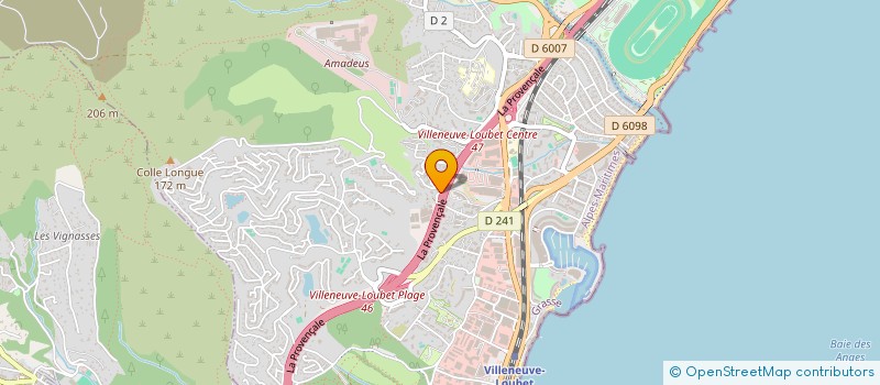 localisation de l'entreprise BORNE DISTRIBUTION à VILLENEUVE-LOUBET