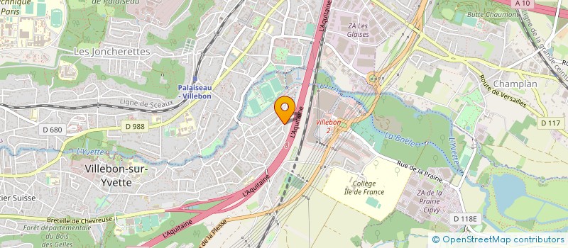 localisation de l'entreprise BORNE ELEC SERVICES à VILLEBON-SUR-YVETTE