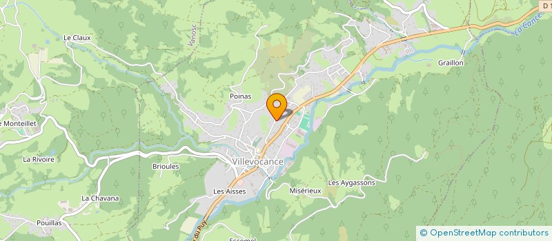 localisation de l'entreprise BORNE FRERES à VOCANCE