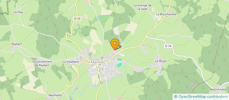 localisation de l'entreprise BORNE RECYCLAGE MATERIAUX  MARLHES