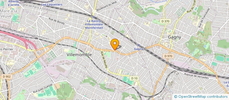 localisation de l'entreprise BORNE SERVICE à VILLEMOMBLE