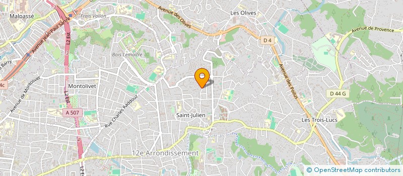 localisation de l'entreprise BORNEO à MARSEILLE
